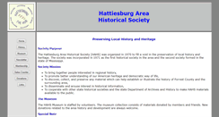 Desktop Screenshot of hahsmuseum.org